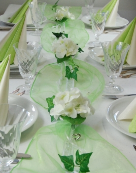 Fibula[Style]® Komplettset "Hydrangea" grün-weiß Größe S